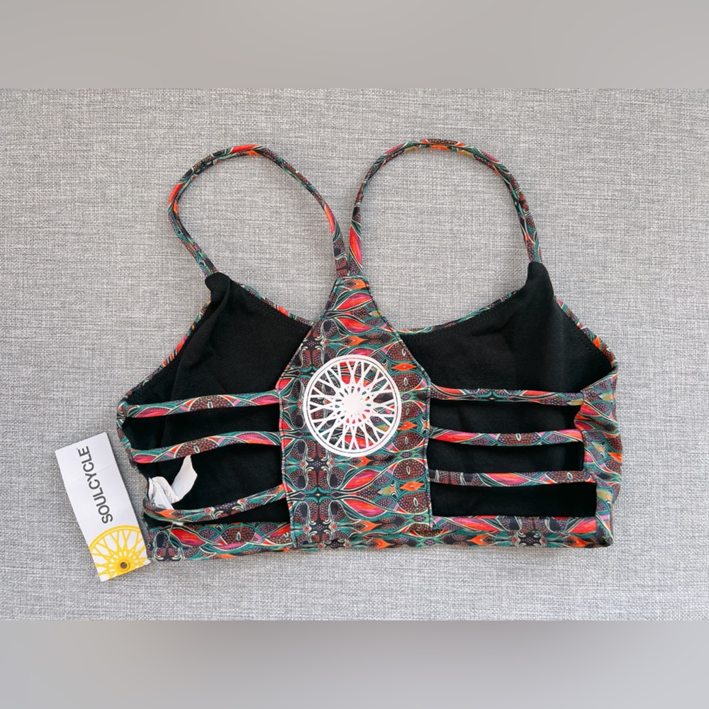 SOULCYCLE BALINESE  Vinyasa Print Strappy Back Sports Bra - Picture 3 of 4